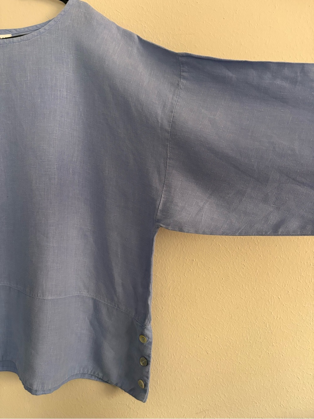 bryn Walker Periwinkle Linen Long Sleeve Top XL - Picture 5 of 9